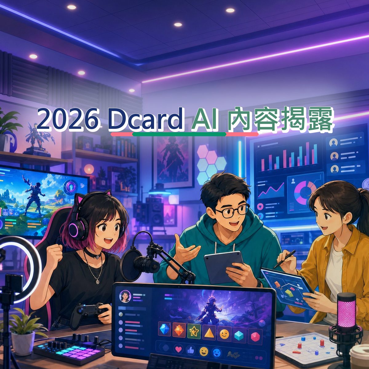 2026 Dcard 口碑企劃：用品牌人格接住遊戲娛樂消費者｜AI 內容揭露