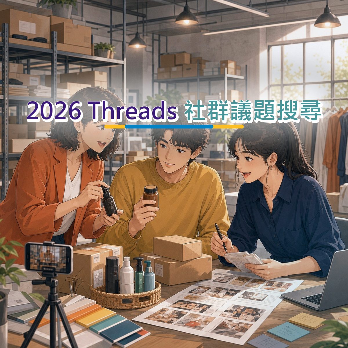 2026 Threads 社群經營：零售電商社群議題搜尋互動腳本｜新品暖機