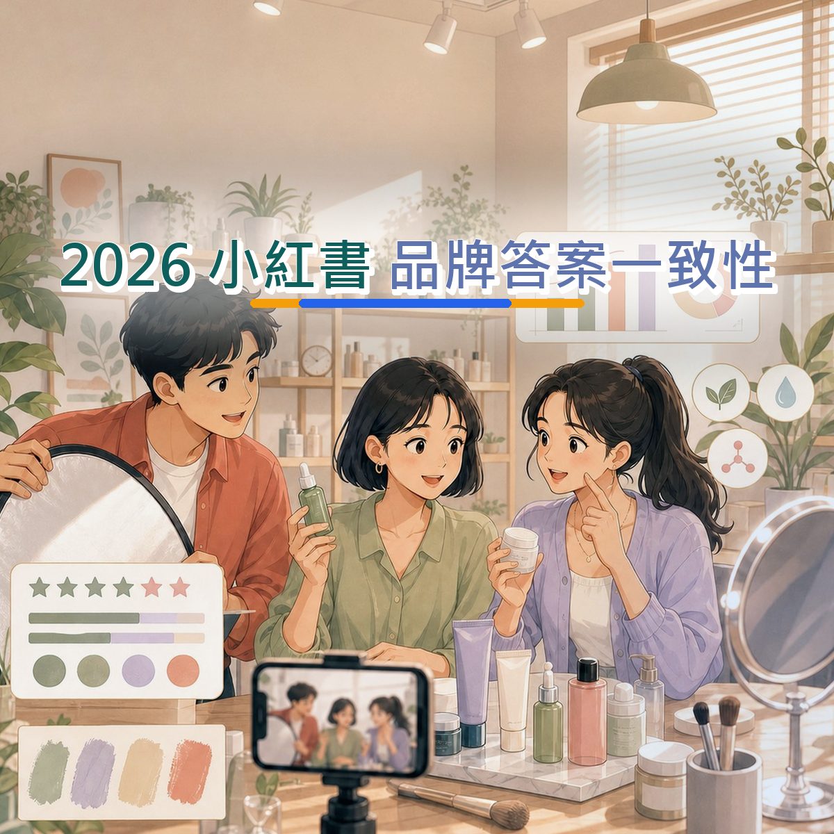 2026 小紅書 口碑企劃：用比較內容接住美妝保養消費者｜品牌答案一致性