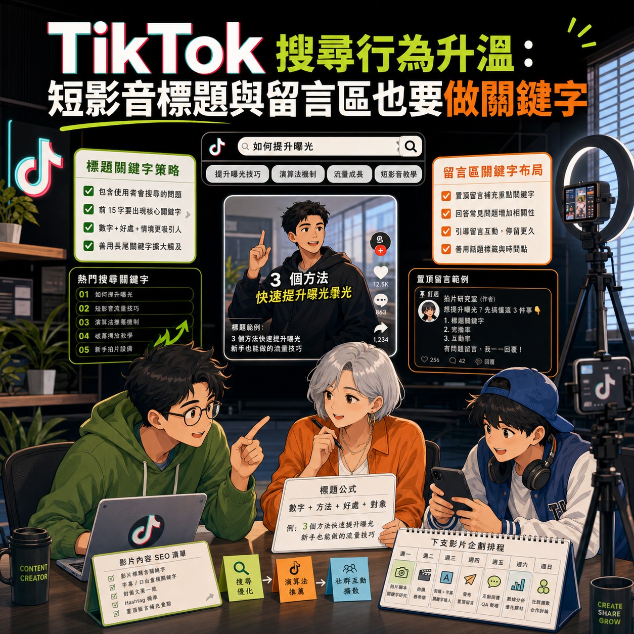 TikTok 搜尋行為升溫：短影音標題與留言區也要做關鍵字