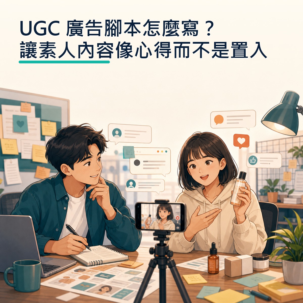 UGC 廣告腳本怎麼寫？讓素人內容像心得而不是置入