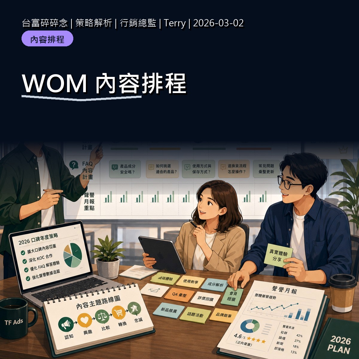 WOM 內容排程怎麼安排？檔期前中後的三段素材